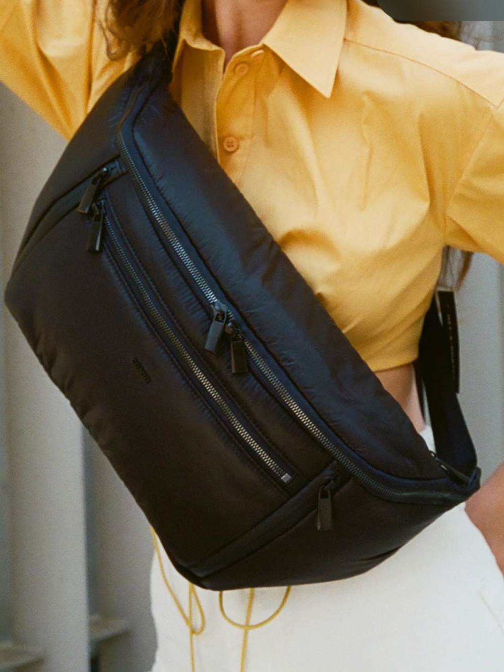 Caraa Sling Large Black Crossbody -NEW. NEVER WORN